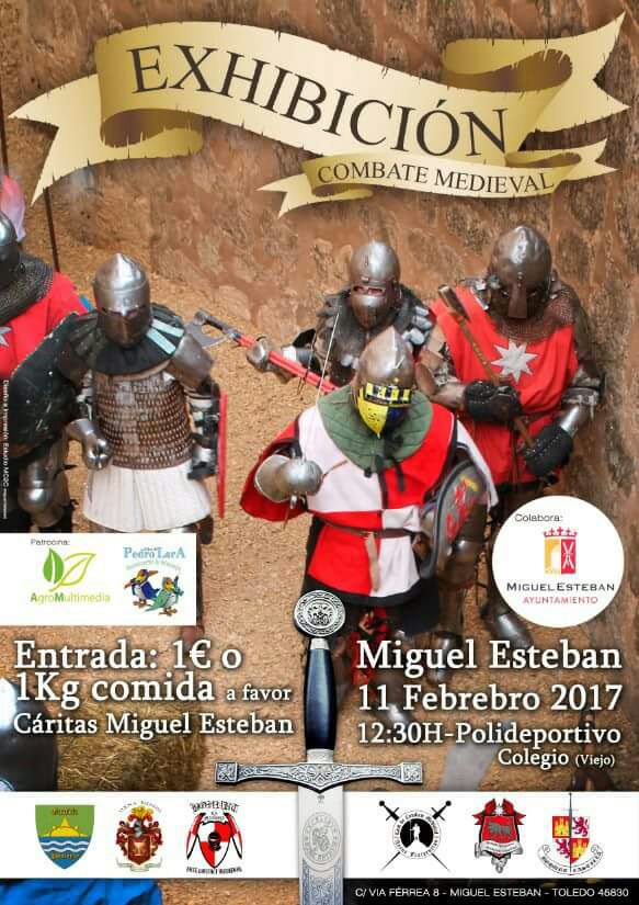 combate medieval en Miguel Esteban