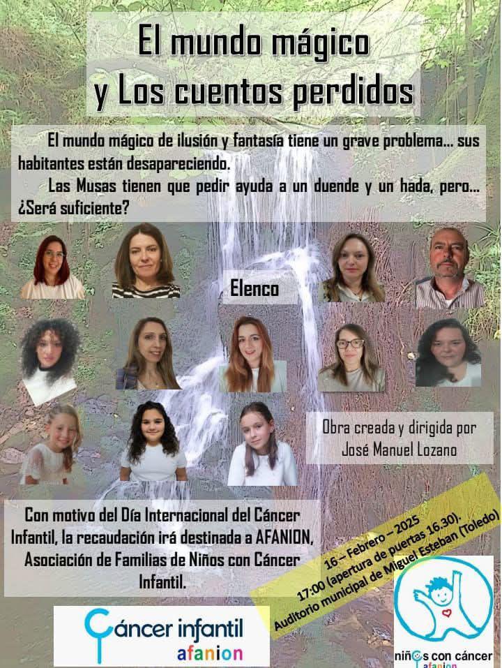 CARTEL TEATRO EL MUNDO MÁGICO Y LOS CUENTOS PERDIDOS