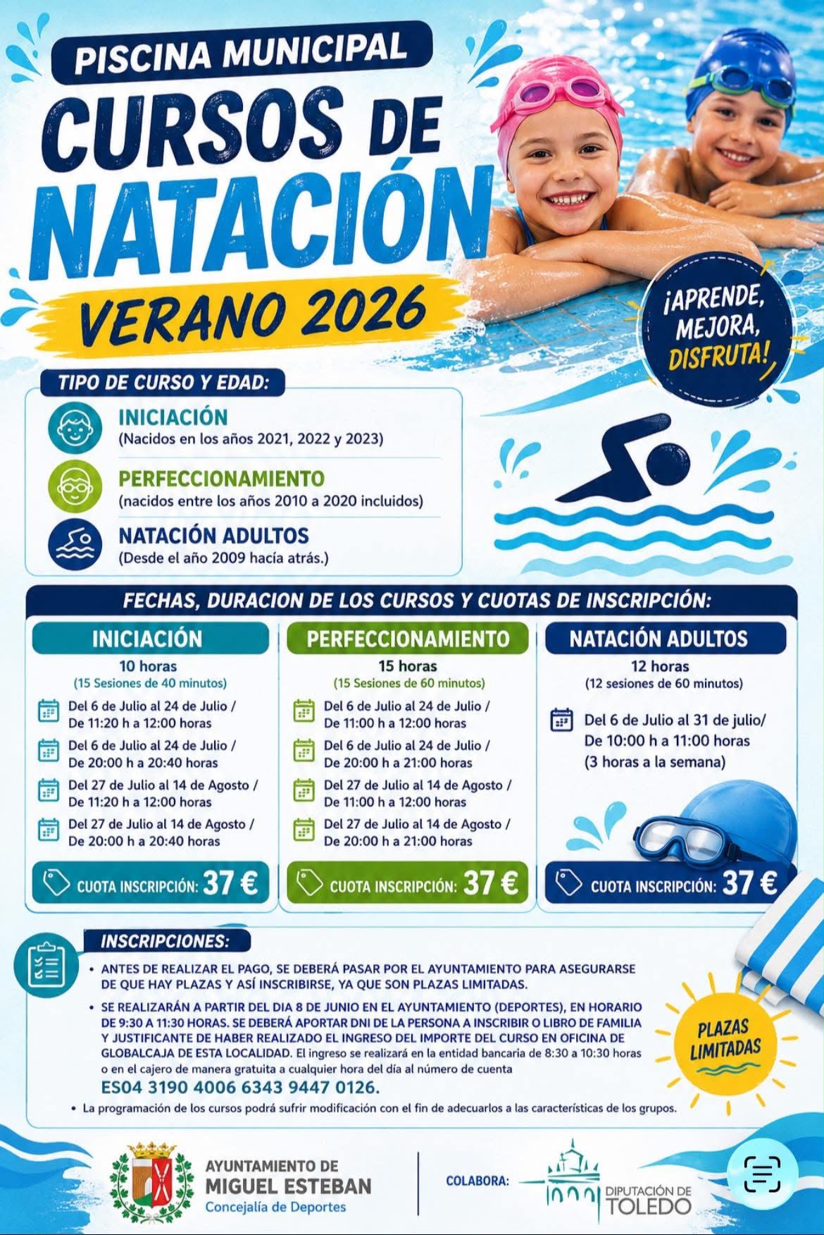CURSOS DE NATACION