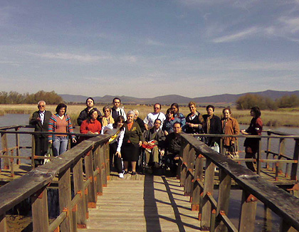 El grupo de personas con discapacidad visitó el Parque Nacional de Las Tablas de Daimiel 