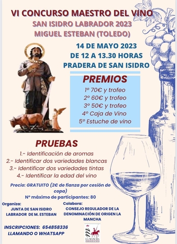 San Isidro Miguel Esteban VI Concurso Maestro del Vino