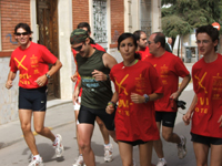 Veinte corredores participan en Miguel Esteban de la carrera pedestre de la Ruta de Don Quijote